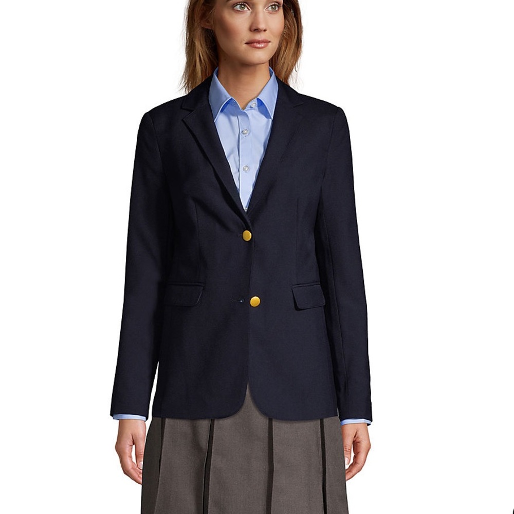 Navy blue women’s hopsack blazer